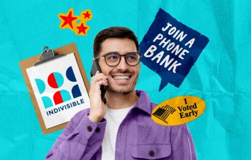 Join a phone bank graphic